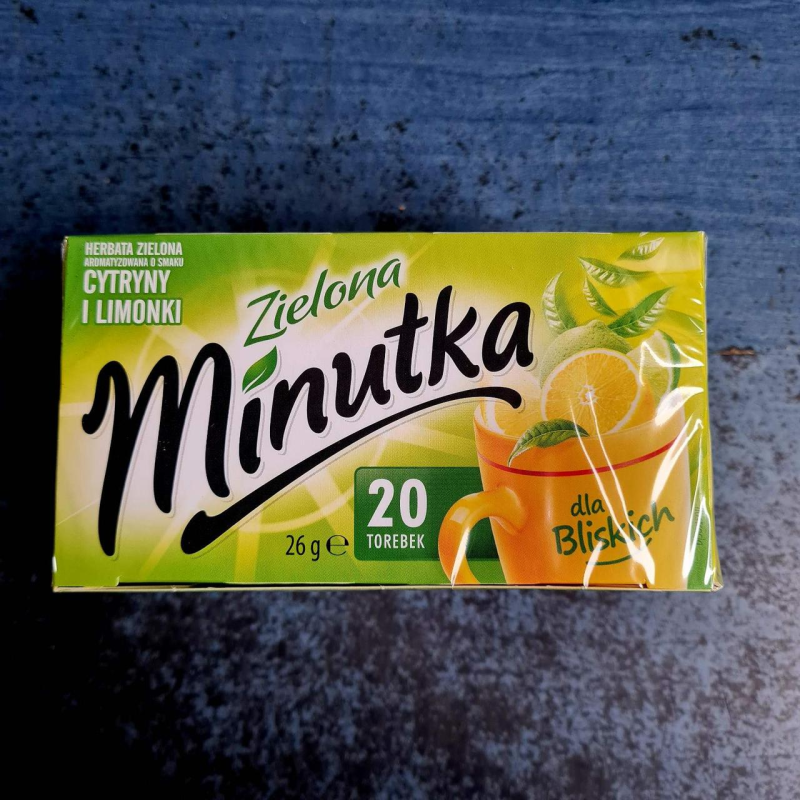 Чай у пакетиках зелений із лимоном “Minutka“ 20 шт.