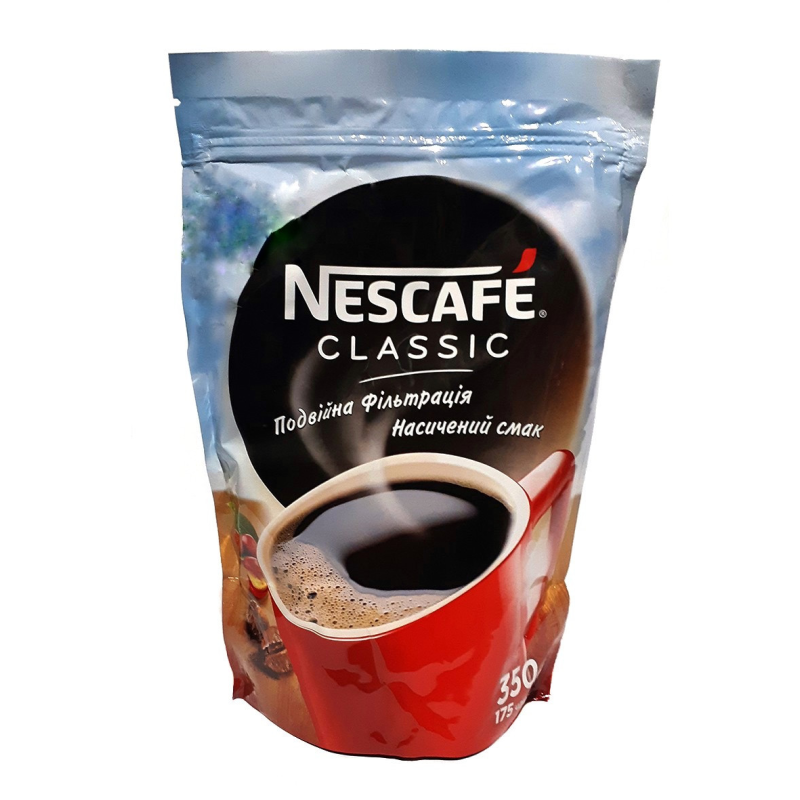 Кава натуральна розчинна гранульована Nescafe Classic 350г