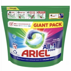 Гель-капсули для прання Ariel Color All in 1 Pods MEGA PACK 72 шт.