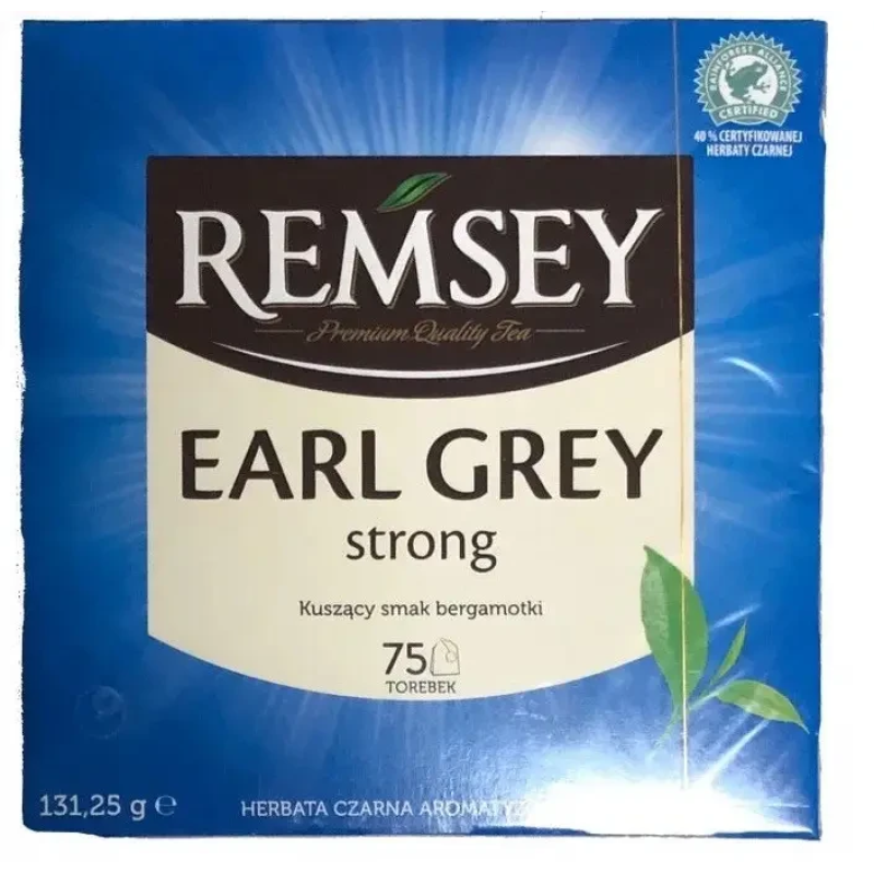 Чай в пакетиках “Remsey Earl Grey Strong“ 75шт.