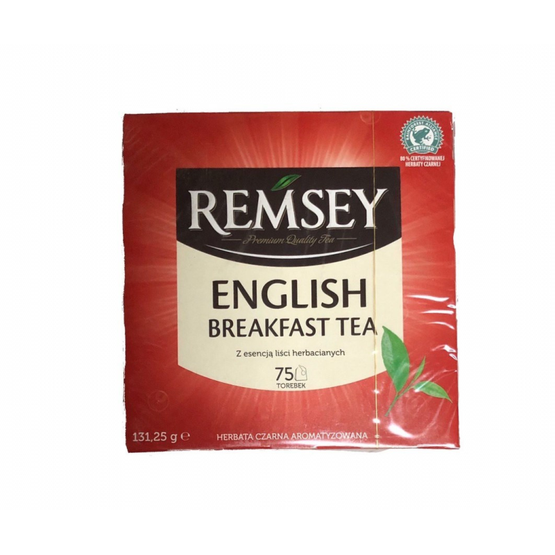 Чорний чай дрібнолистовий Remsey English Breakfast 75 шт.